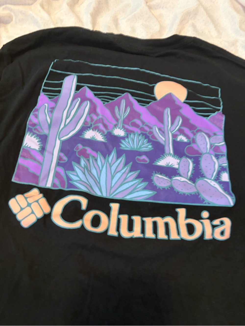 Columbia black and purple mountain saguaro tshirt - Picture 3 of 6